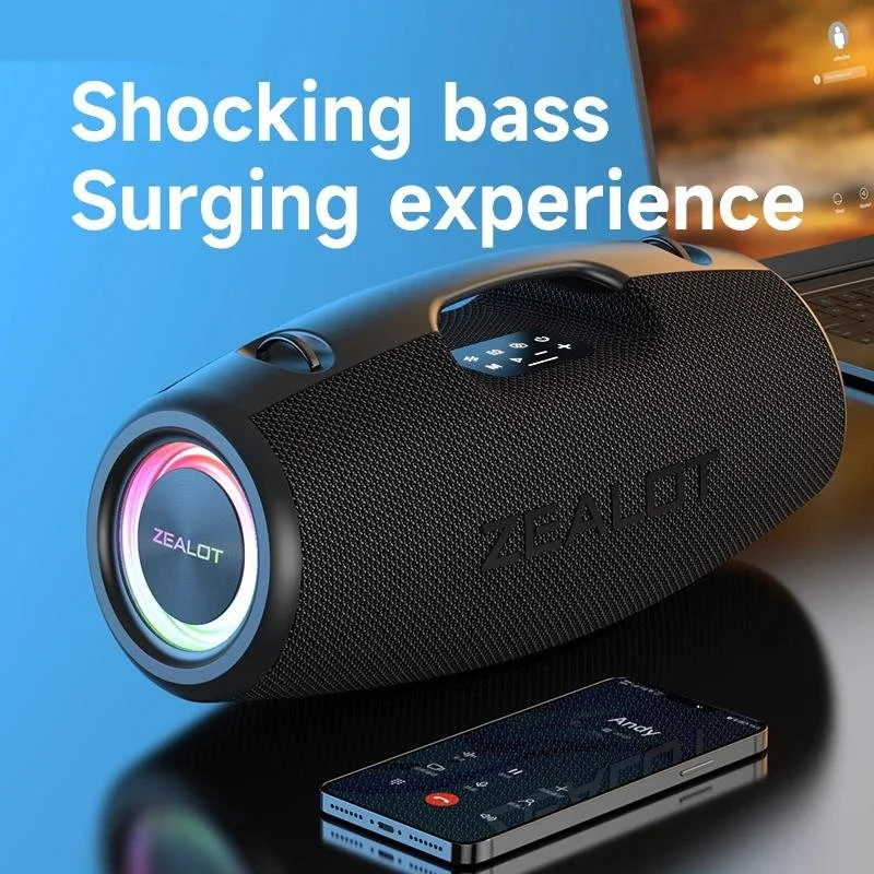 120W Portable Bluetooth Speaker with Deep Bass & 50H Playtime