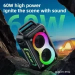 Portable Bluetooth Speaker with Enhanced Bass, 60W Power & 12H Playtime