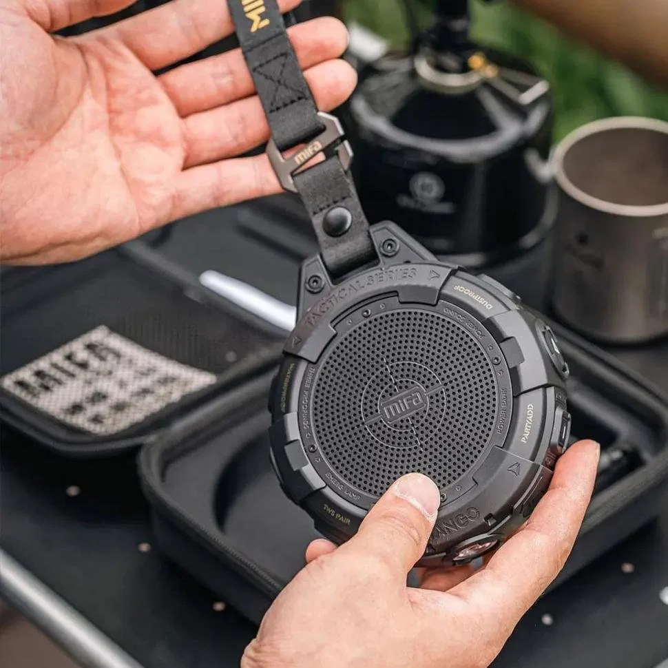 Portable Bluetooth Speaker with Flashlight, Waterproof, Shockproof, and 25H Playtime