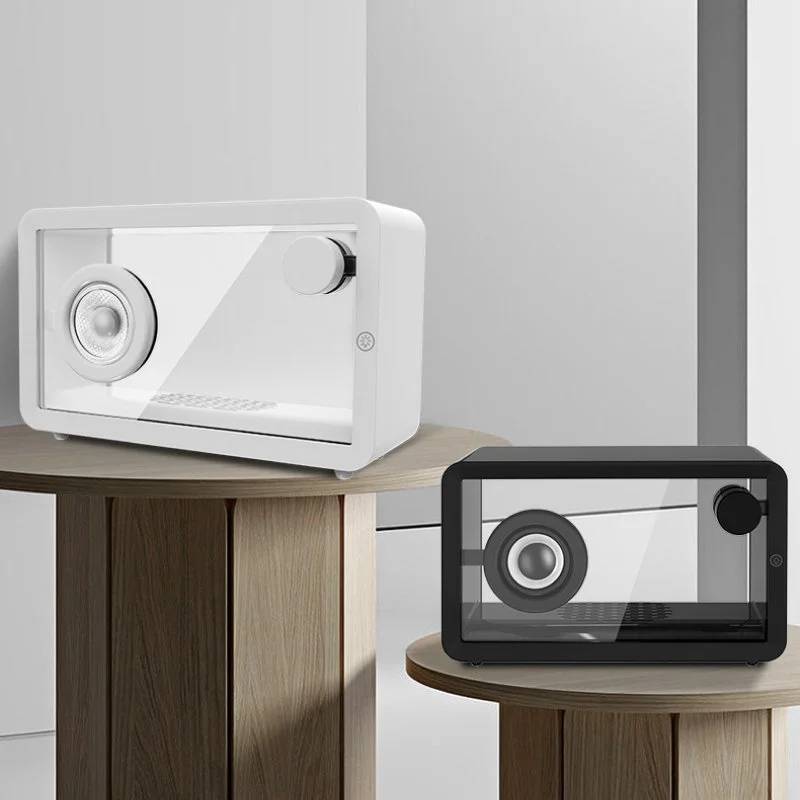 Portable Wireless Bluetooth Speaker - Organic Glass Soundbar with RGB Lights and 2000mAh Battery