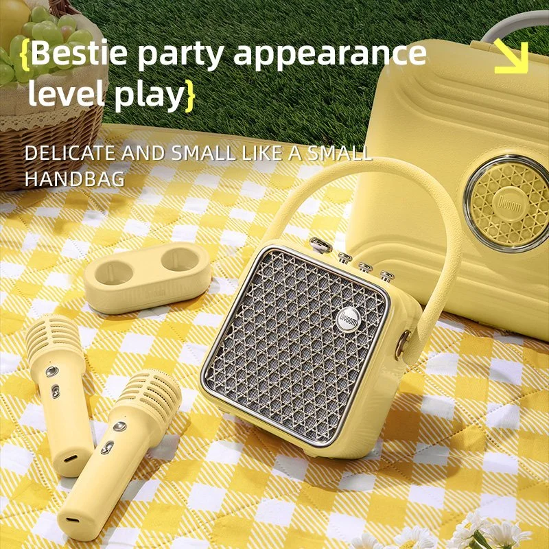 Portable Bluetooth Karaoke Speaker with Dual Wireless Microphones
