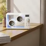 Mini Transparent Bluetooth Speaker with Colorful Atmosphere Light and Powerful Bass