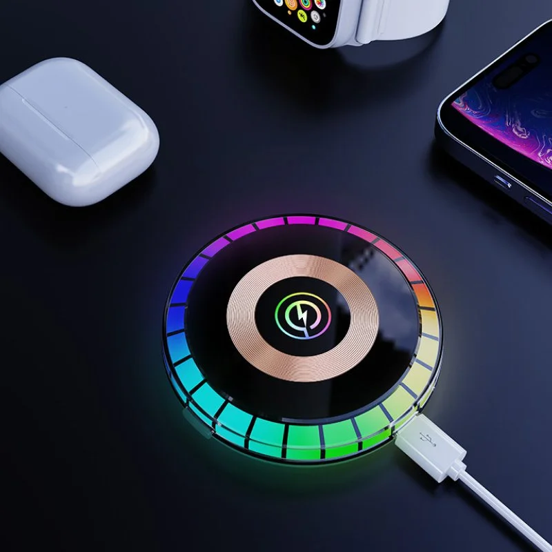 RGB Bone Conduction Bluetooth Speaker with Atmosphere Light & Mini HiFi Subwoofer
