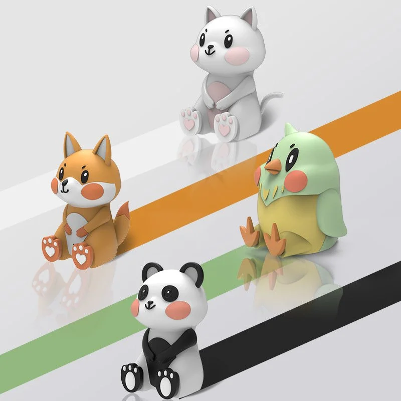 Cute Mini Cartoon Bluetooth Speaker with Phone Holder – Portable Wireless