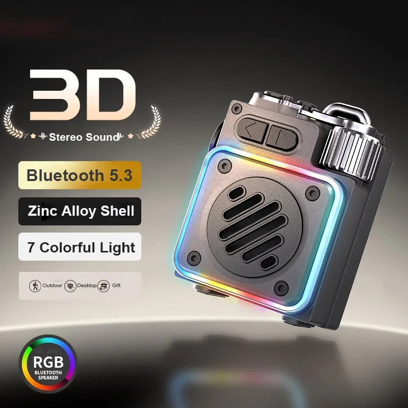 Portable Bluetooth Speaker with Solar Charging and FM Radio