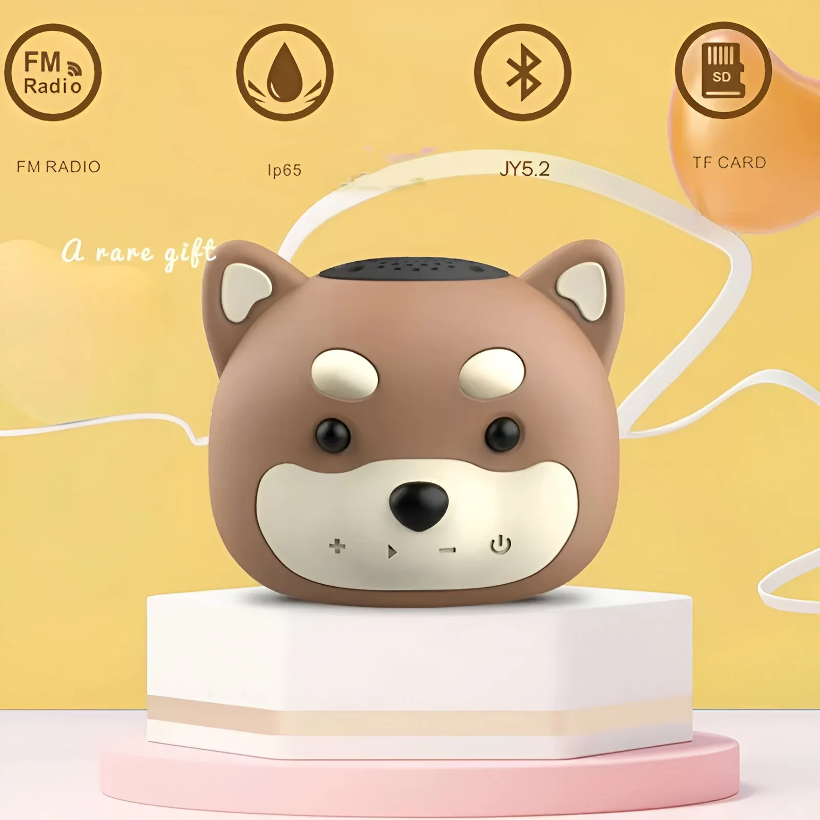 Cute Mini Dog Bluetooth Speaker - Waterproof Portable Music Player