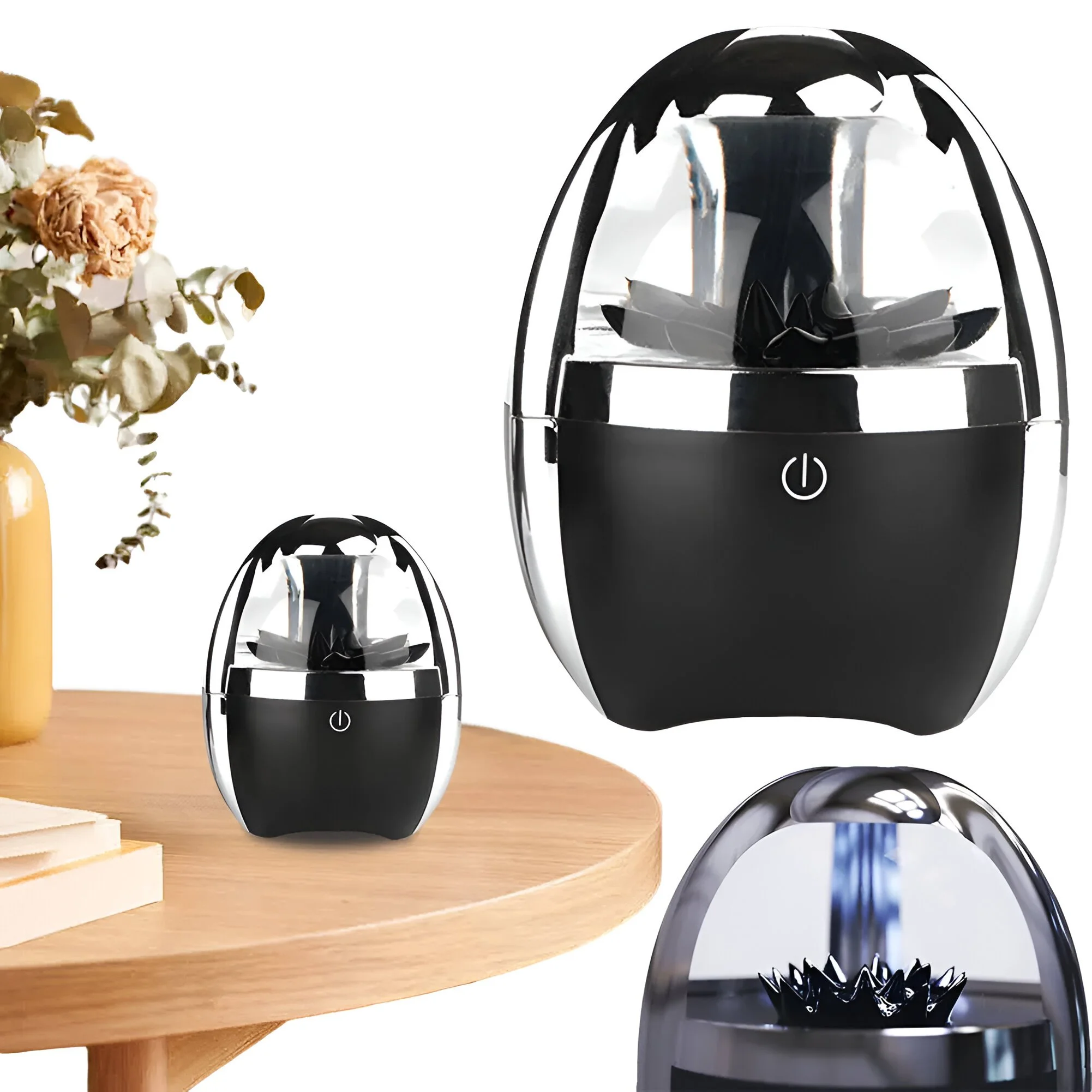 Ferrofluid Bluetooth Speaker with 4-Color Light