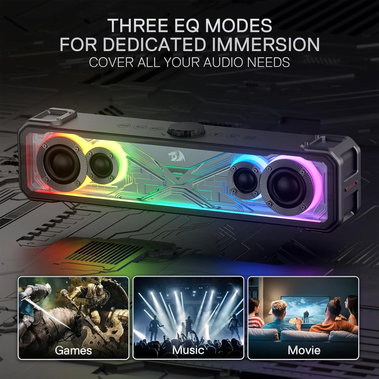 RGB Bluetooth Desktop Soundbar