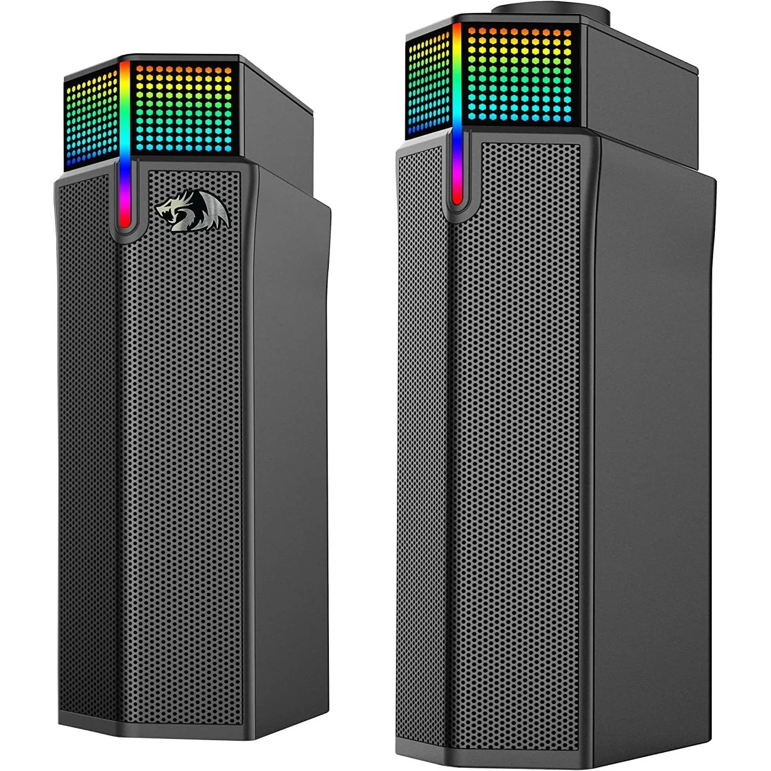 Wireless RGB Gaming Desktop Speakers with Clear Bass and All-in-One Control