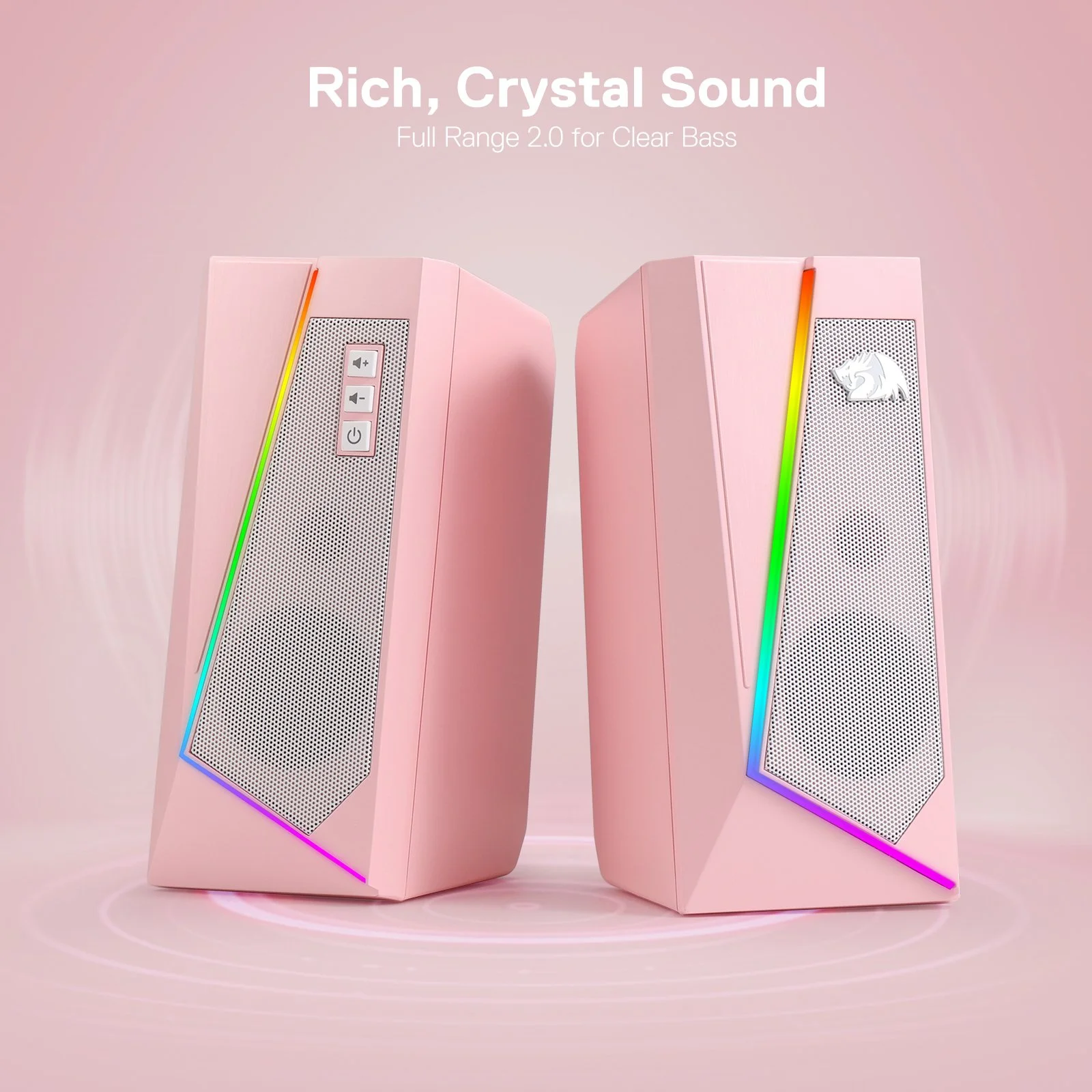 RGB Desktop Speakers with LED Modes