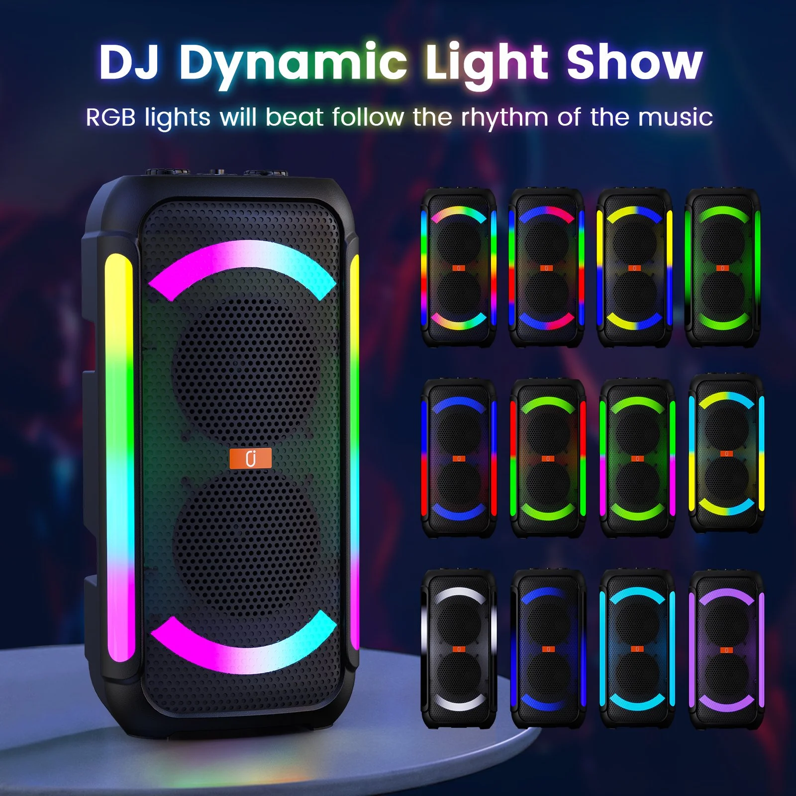 T30 Portable Karaoke Speaker with 2 Wireless Microphones