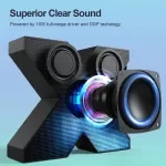 Wireless Bluetooth Speaker with 10W Sound, Colorful Light Effects, and 26H Playtime