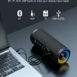 35W Portable Bluetooth Speaker with IPX7 Waterproof, RGB Lights, and 24H Playtime