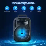 Portable Bluetooth Speaker with Heavy Bass