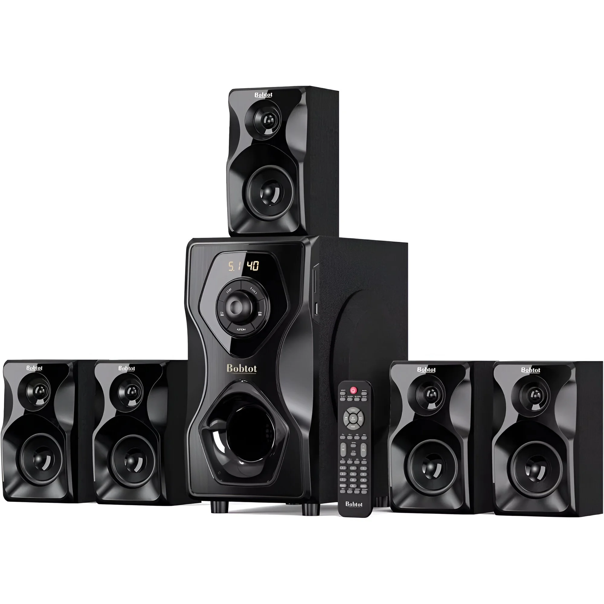 700W Surround Sound Speakers Home Theater System with 5.25" Subwoofer