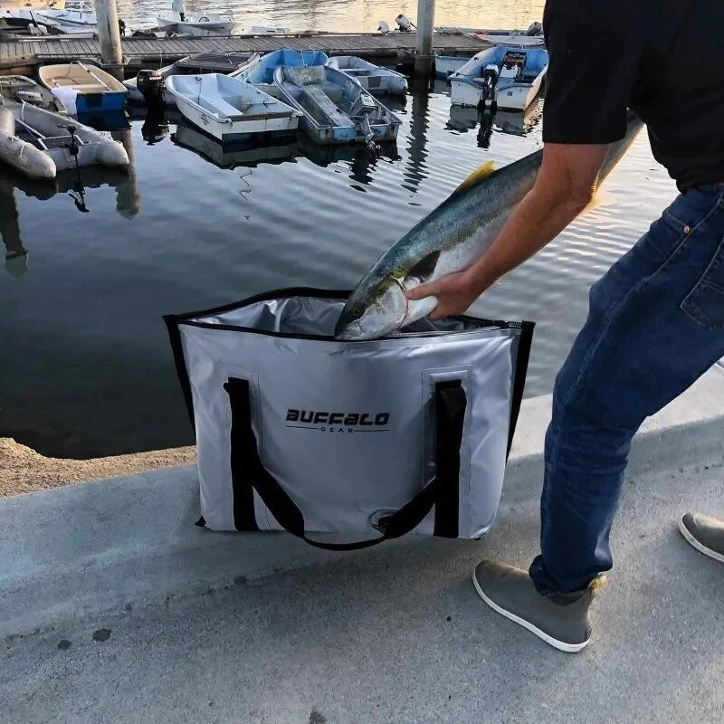 Insulated 27.5QT Waterproof Fish Bag Cooler