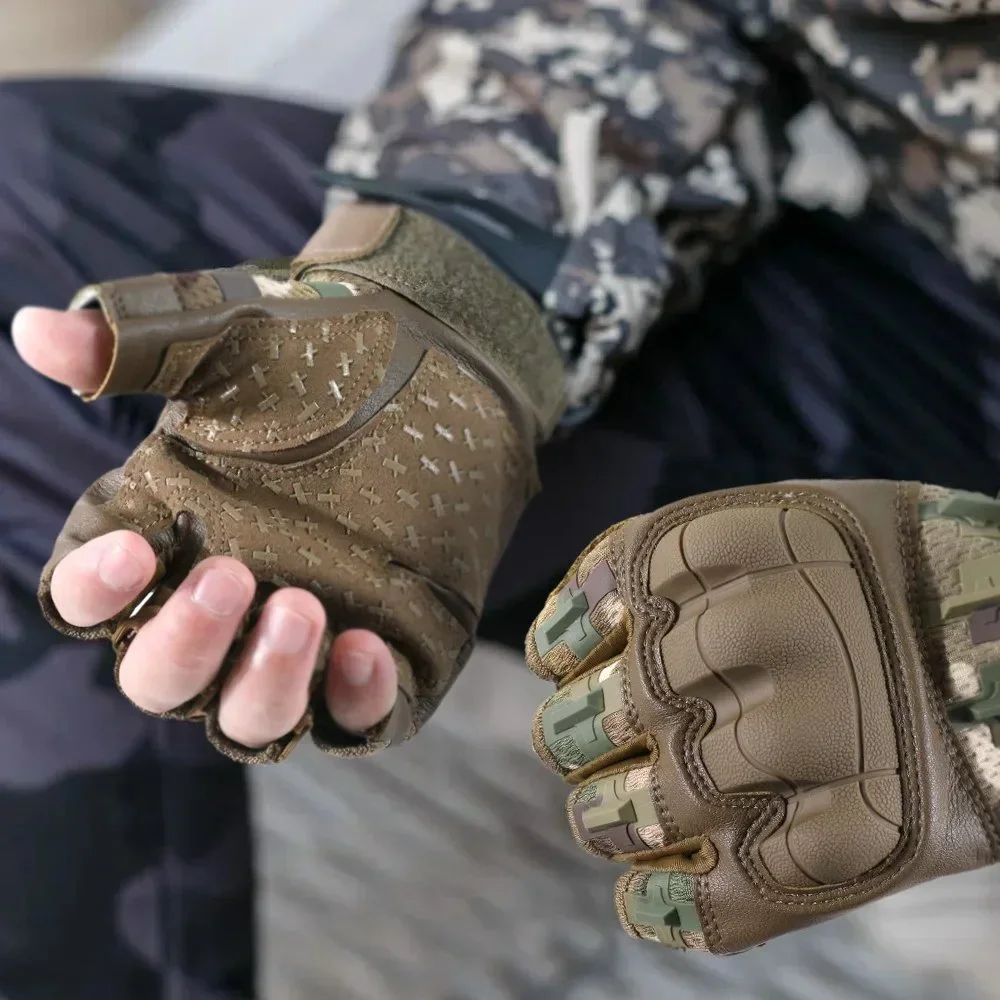 Men’s Tactical Fingerless and Full-Finger Gloves