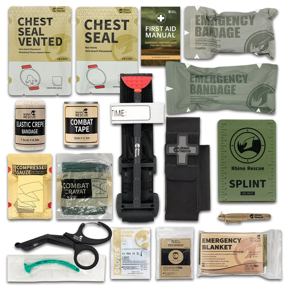 Emergency Trauma Survival Medical Kit with Tactical IFAK Supplies