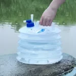 15L Portable Water Tank with Faucet for Camping, Hiking, and Outdoor Cooking