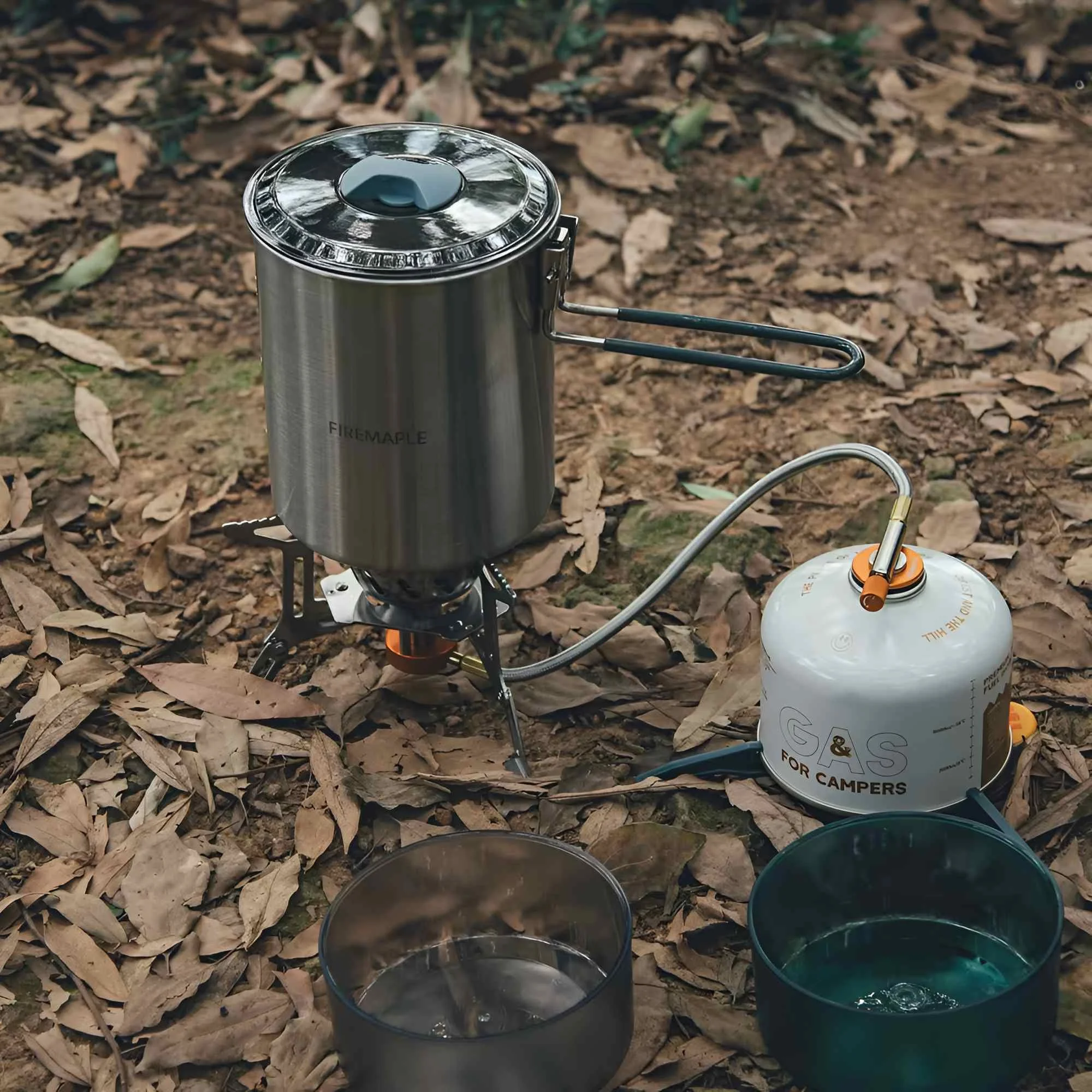 Antarcti Duo Camping Cookware Set - 1.6L Stainless Steel Pot & Tableware