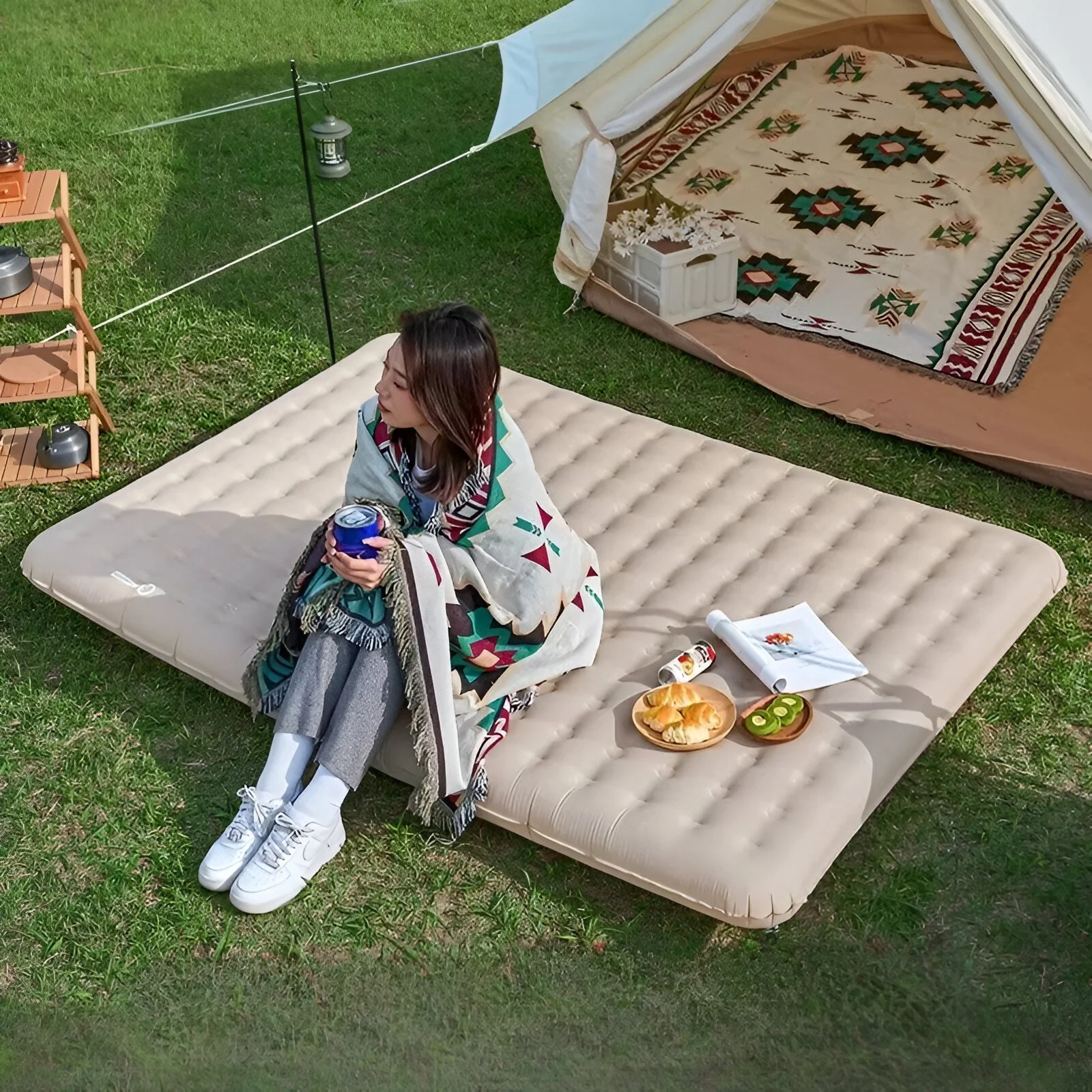 Thickened Double Camping Air Mattress
