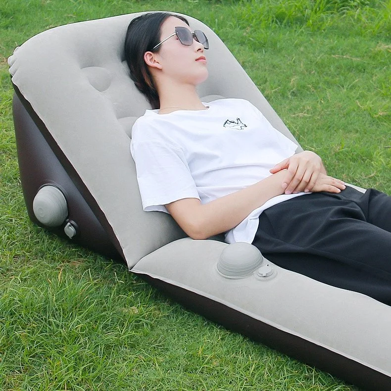 Portable Inflatable Single Person Air Bed for Office Nap, Lunch Break, and Home Use