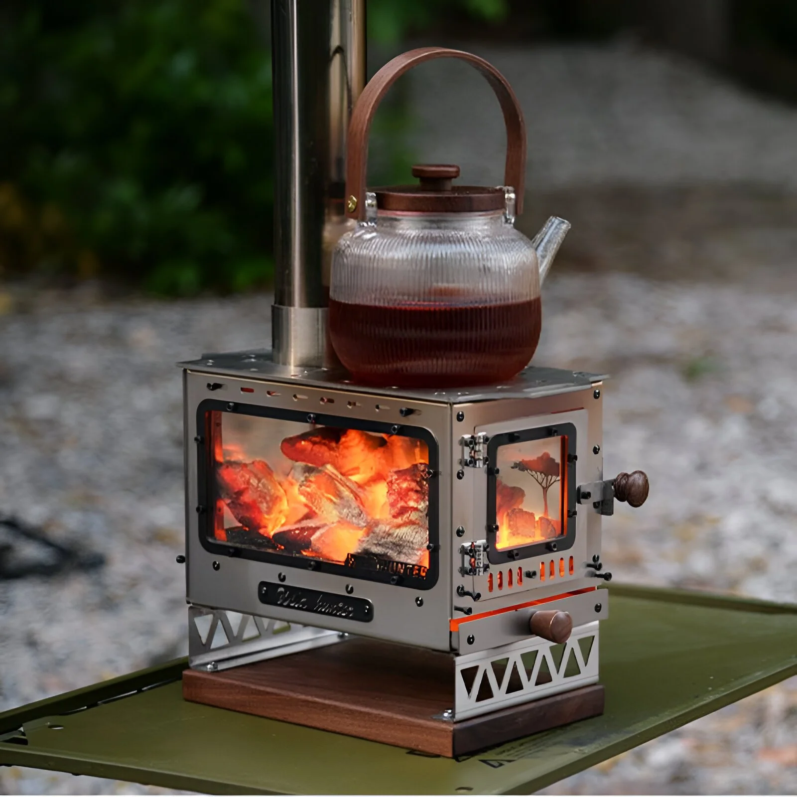 Mini Stainless Steel Outdoor Wood Stove Heater
