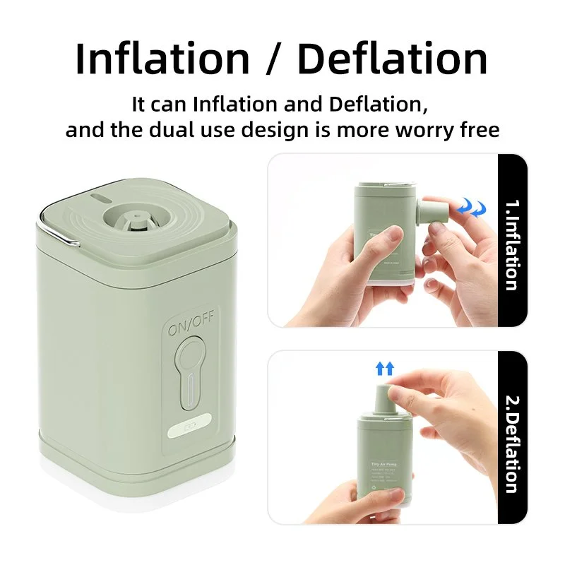 3-in-1 Mini Electric Air Pump with Lights
