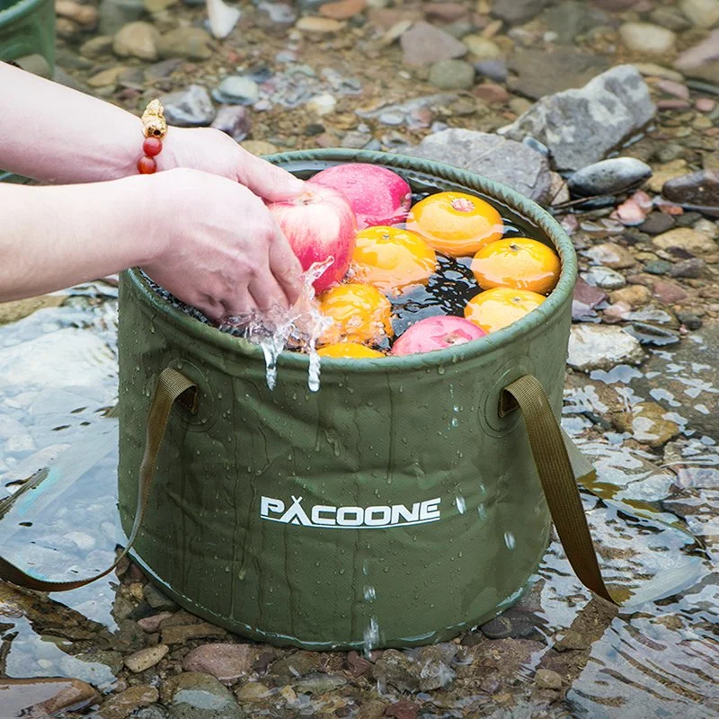 Portable Foldable Round Water Basin Bucket for Camping and Travel