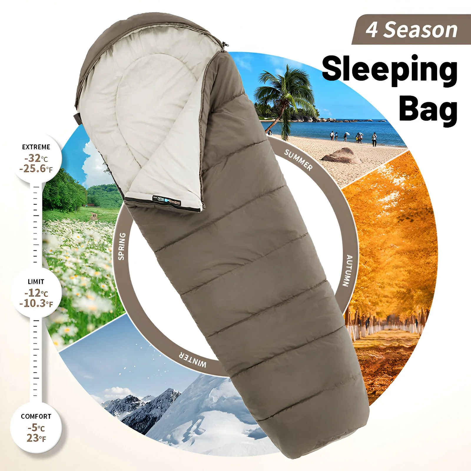 Lightweight Mummy Sleeping Bag