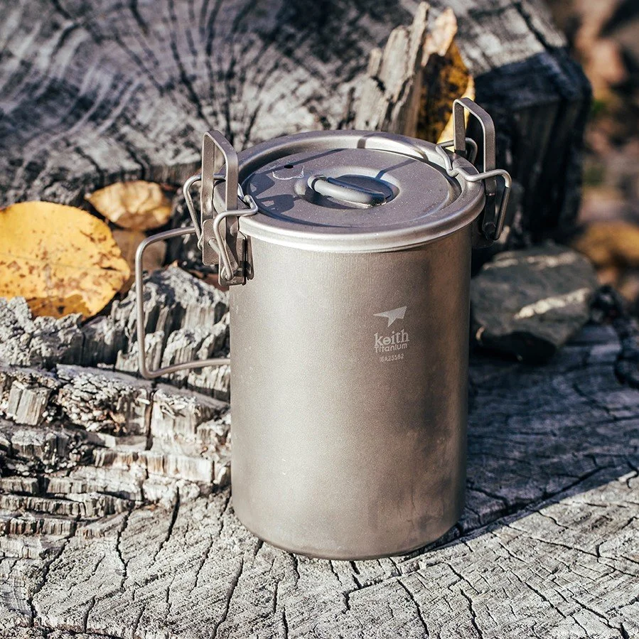 Ultralight Titanium Camping Rice Cooker & Pot Set – Multifunctional & Durable