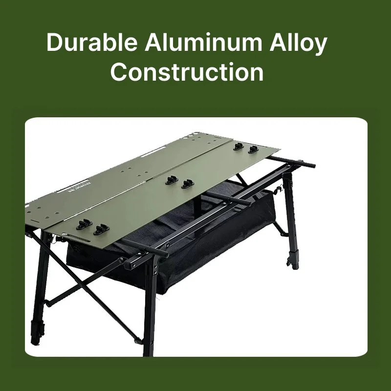 Portable Height Adjustable Camping Table