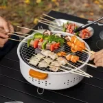 Portable Outdoor Fire Pit & BBQ Grill – Multi-Functional for Camping & Bonfires