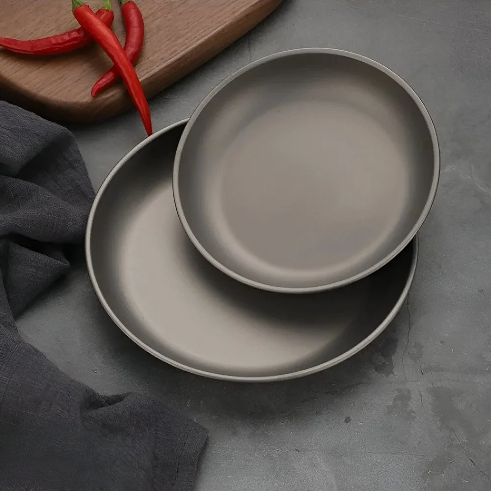 Pure Titanium Camping Plates