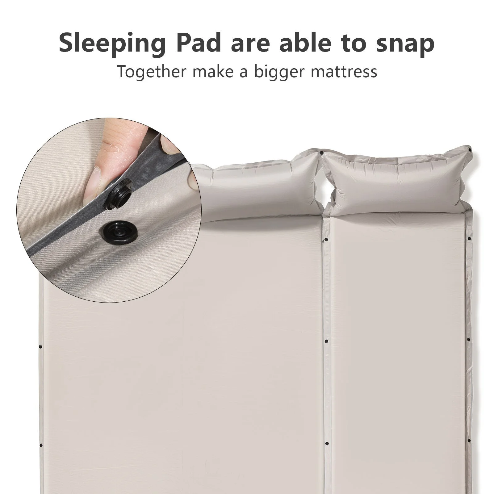 Inflatable Self-Inflating Camping Mattress - Thick, Comfortable, and Portable