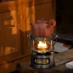 Mini Kerosene Heater with 360° Viewing – Portable Camping Lantern Stove