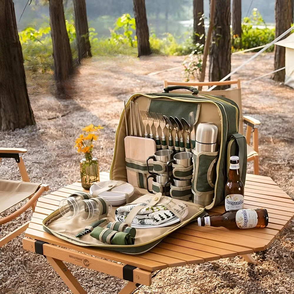 Luxury Picnic Basket with Cutlery