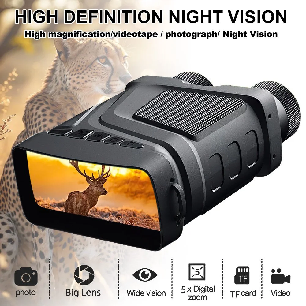 1080P Night Vision Binoculars with 5X Digital Zoom & Infrared Light