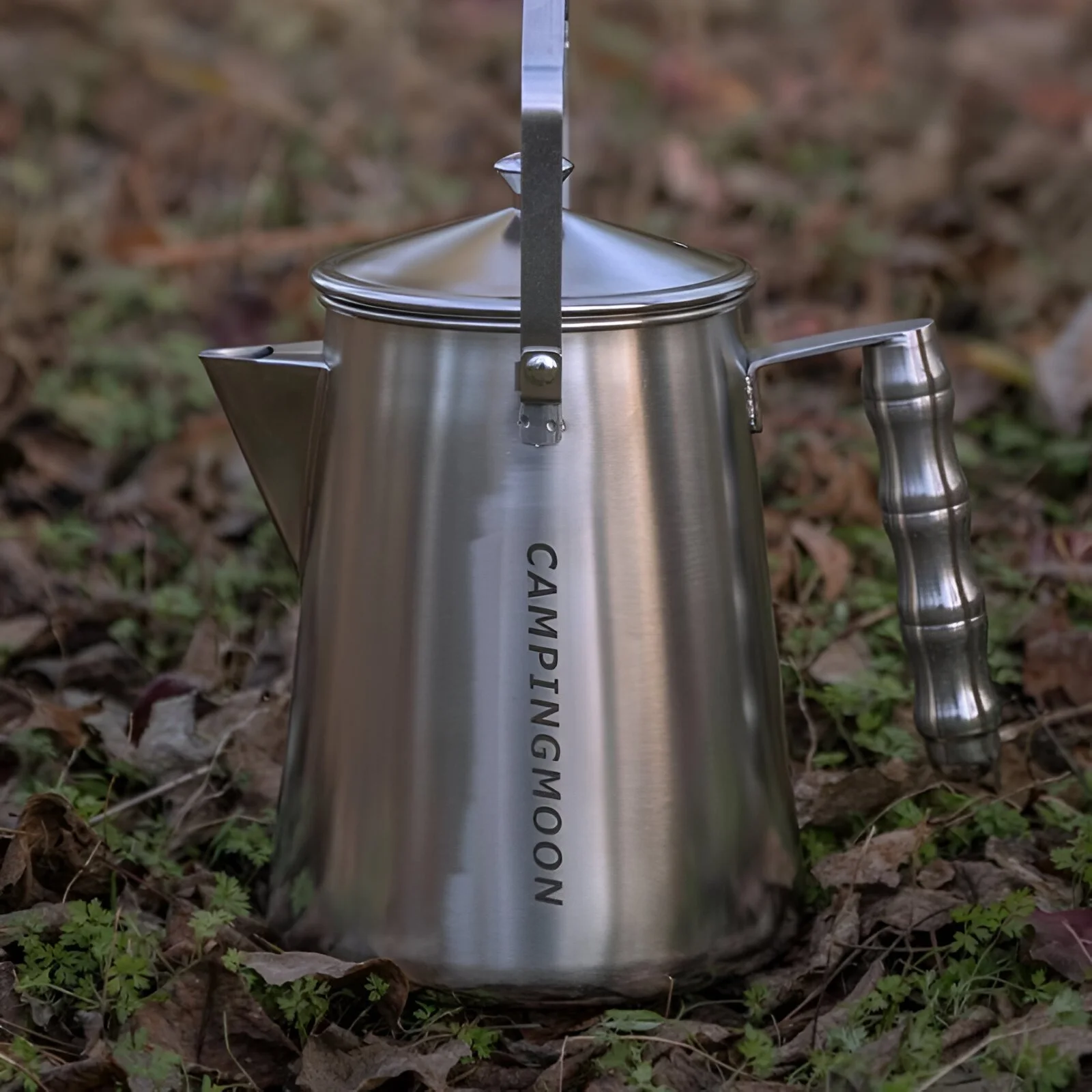 Stainless Steel Camping Tea Kettle – Large Capacity Outdoor Fire Kettle