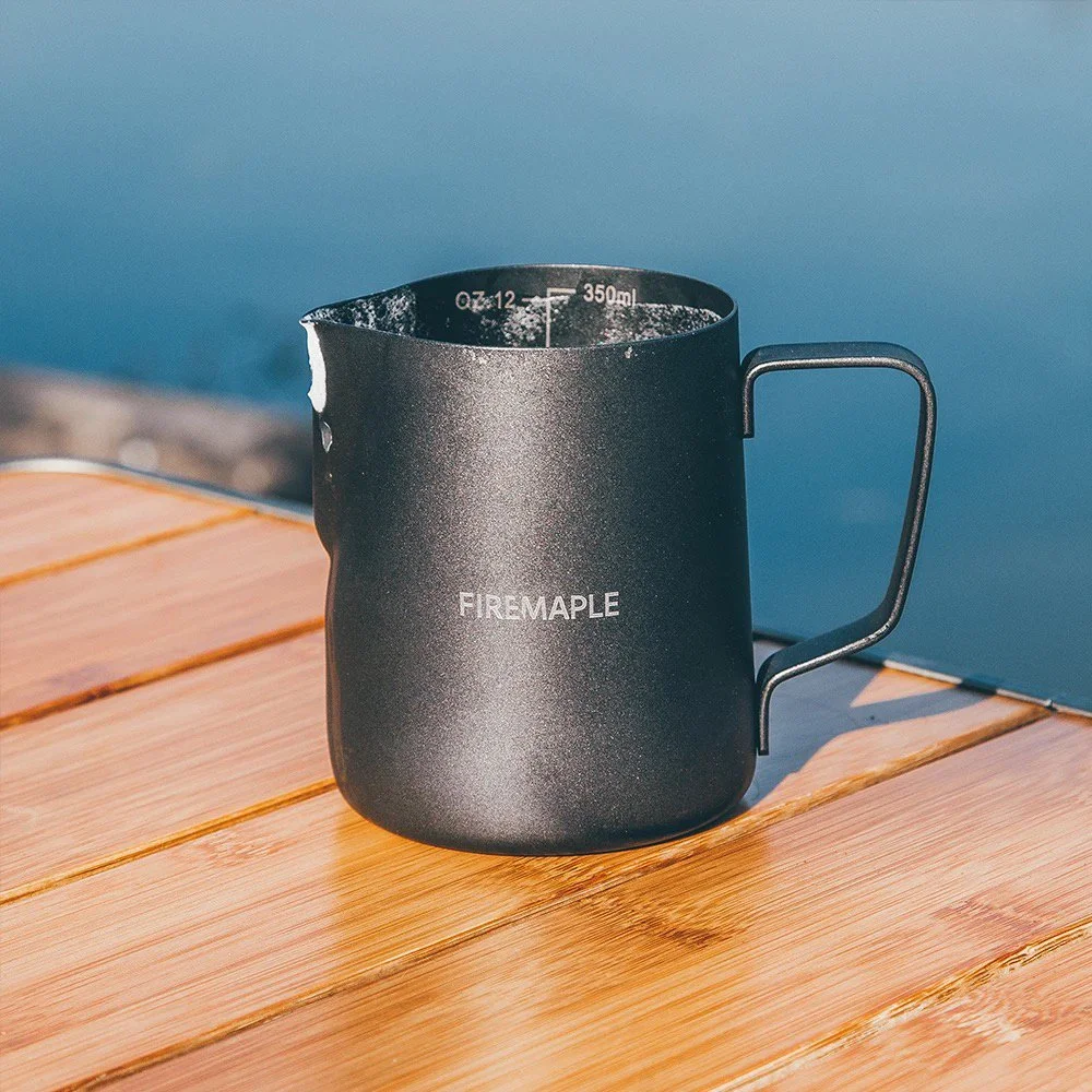 Stainless Steel Milk Frothing Pitcher with Scale for Lattes and Coffee