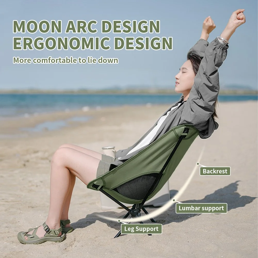 Portable Folding Moon Chair for Camping, Hiking, Fishing