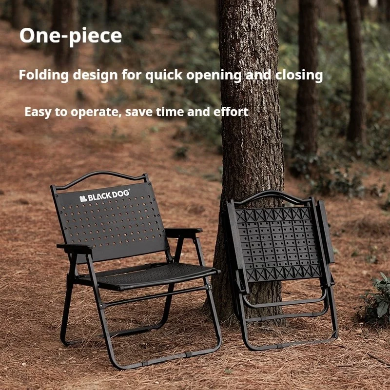 Outdoor Folding Moon Chair – Heavy-Duty Carbon Steel Camping Armchair