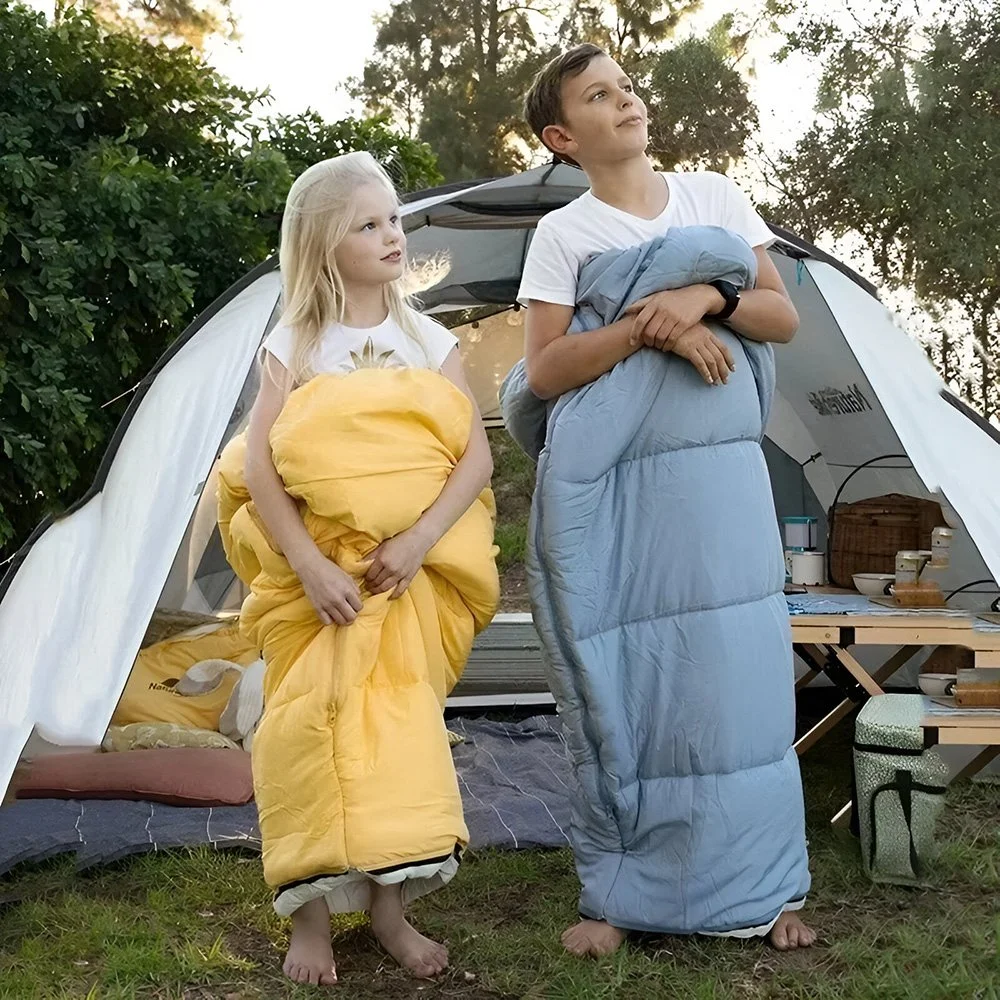Ultralight Splicing Cotton Sleeping Bag for Kids – Warm, Compact & Portable
