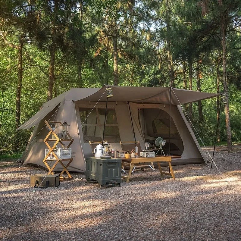 Outdoor Family Camping Tent for 5-8 People – 2 Bedrooms & Living Room