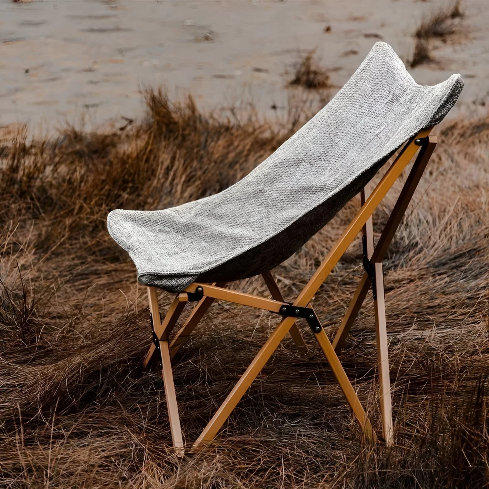 Portable Wooden Butterfly Chair