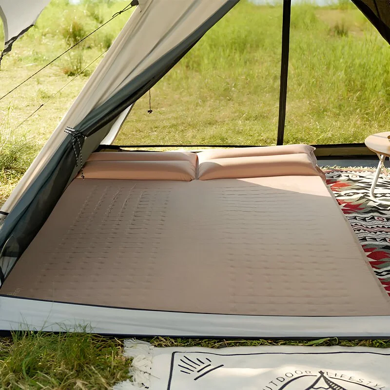 Inflatable Camping Sleeping Pad with Pillow