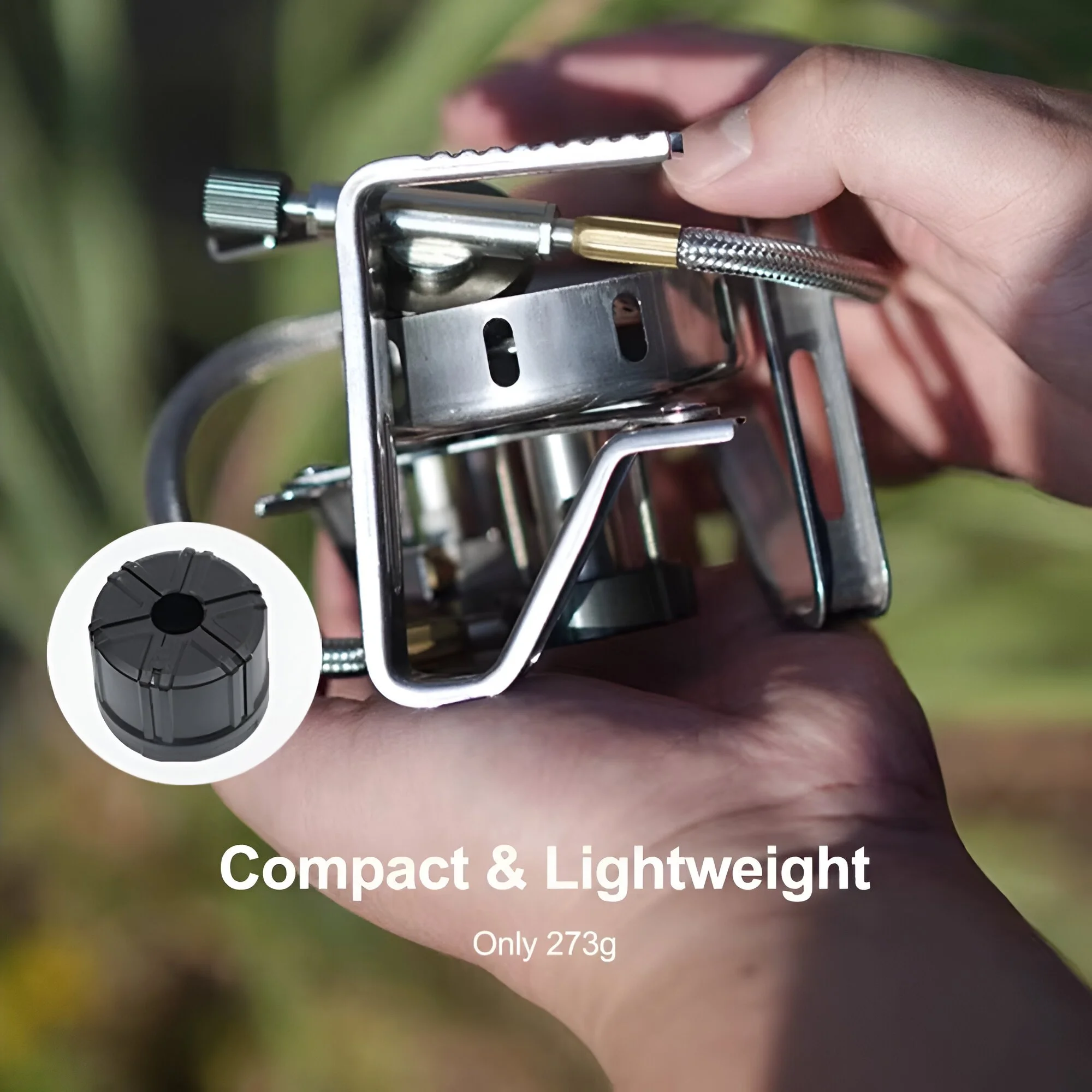 Windproof Lightweight Camping Gas Stove with Ignition