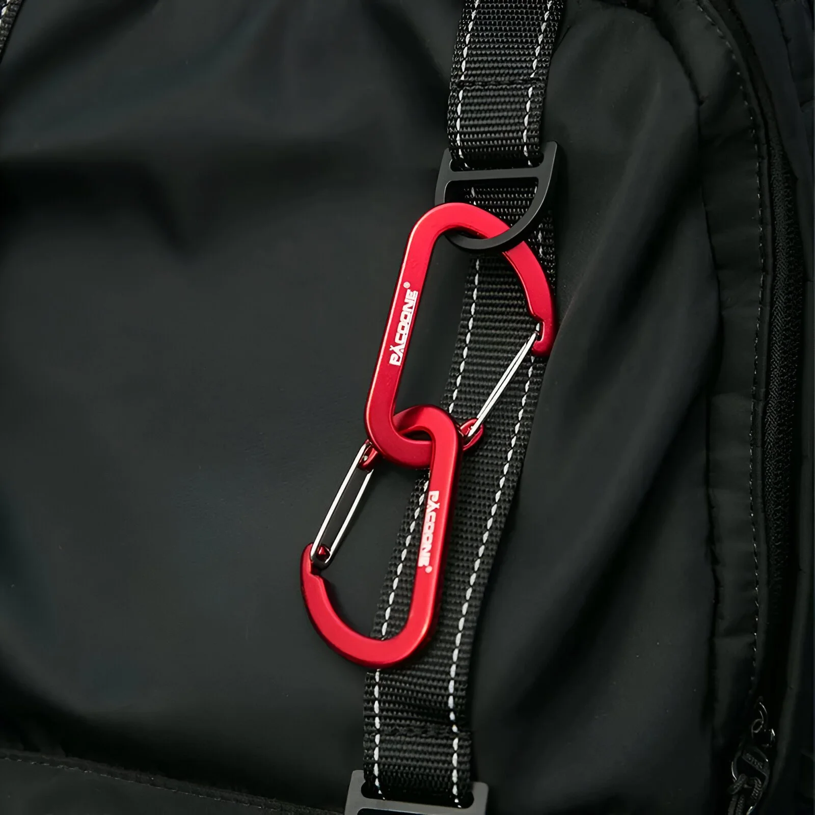 4-Piece Carabiner Key Chain Spring Clips
