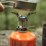 Ultralight Portable Backpacking Gas Stove – Compact Burner with Piezo Ignition