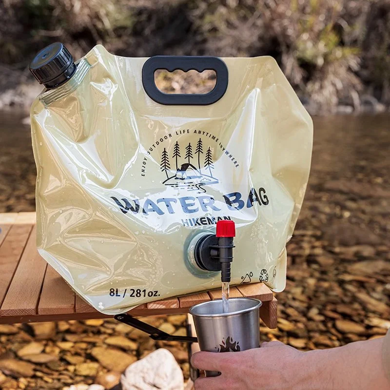 Portable 8L Folding Water Bag for Camping, Hiking & Emergency Use